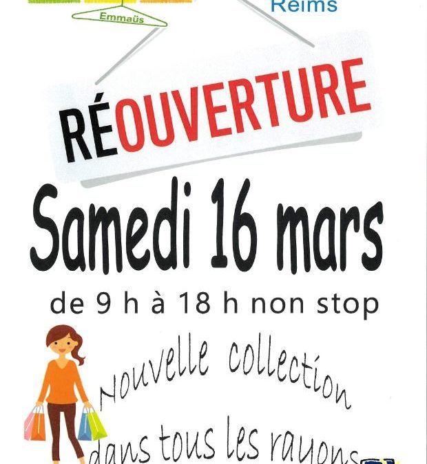 Réouverture après travaux samedi 16 mars